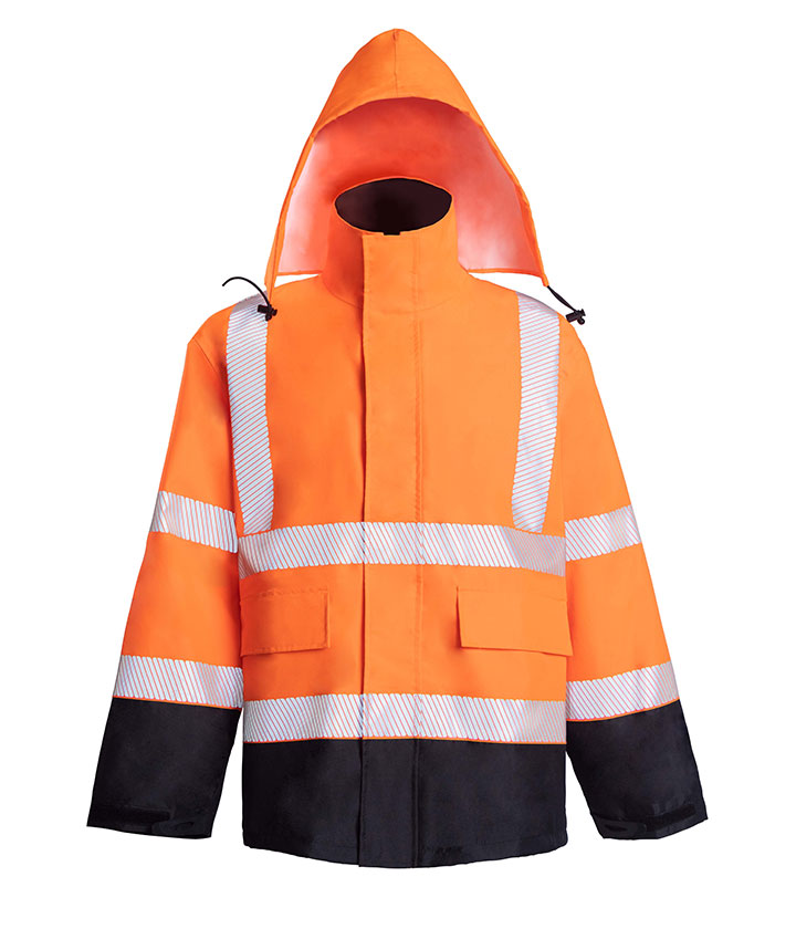 Hi Vis Red/Black softshell Jacket